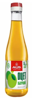 Оцет яблучний Akura натуральний 6% 500 мл